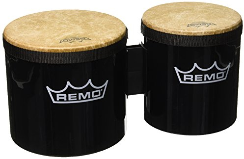 Remo BG-5300-70 Festival Bongo-Trommel, 15,2-17,8 cm, Schwarz