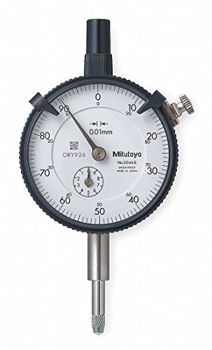Mitutoyo 2046S, 0.01mm X 10mm Dial Indicator, 0-100, Lug Back, Series 2, 8mm Stem
