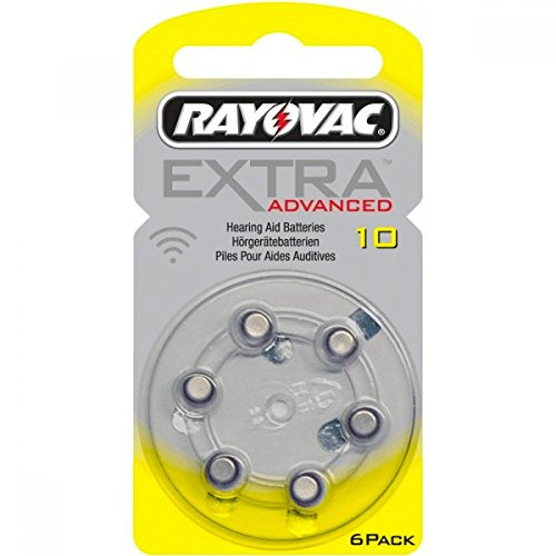 Rayovac Extra Mercury Free Batteria per apparecchi acustici tipo 10/PR70