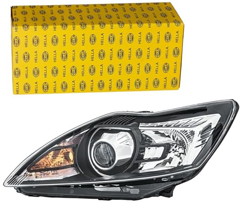 HELLA 1EL 354 807-051 Bi-Xenon Scheinwerfer - Ford Focus II (DA_, HCP, DP) - schwarz - CCC/ECE - für Rechtsverkehr - links
