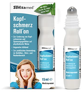 Kopfschmerz Roll-on | bei Kopfschmerzen und Spannungsgefühlen - zur praktischen Anwendung im Schläfen-, Stirn- und Nackenbereich | 15 ml (1)