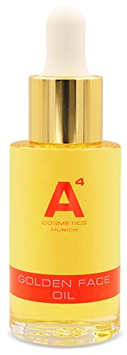 A4 - GOLDEN FACE OIL | Gesichtsöl | Hautberuhigendes Pflegeöl | Gesichtspflege mit bio-zertifiziertem Arganöl (30ml)