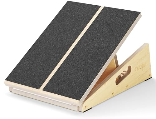 Yes4All Professional Incline Board, Slant board calf stretching, Squat Wedge and Anti-Slip Surface, Portable Side Handle Design for Easy Movement