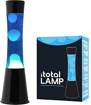 I-TOTAL® - Lavalampa Magma 40 cm (blå/vit vax)
