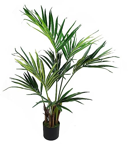 Leaf Grande albero artificiale, seta, 130 cm, palma Kentia