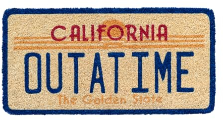 Grupo Erik Door Mat - Back To The Future Merchandise | 11.8 x 23.6 inches - 30 x 60 cm Coco Coir, Coconut Coir, Indoor & Outdoor Door Mat | Back To The Future Gifts