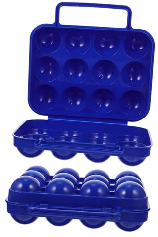 SEWACC 2pièces Boîtes à Œufs pour Camping et Pique- avec Compartiments et Fermeture à Boucle pour Maison Réfrigérateur