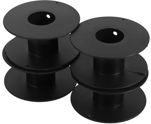Veemoon Extension Cord Reel Cable Spool Organizer Roll Black Plastic Wire Storage Wheel Open Empty Cord Spool Portable Cable Holder for Electric/Solder Heating Wire Outdoor Indoor, Type 69