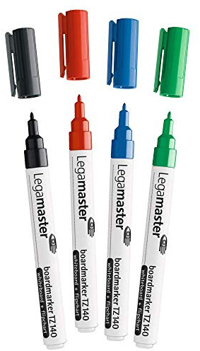 Legamaster 7-114001 boardmarker TZ 140, tunn linjebredd ca 1 mm sorterad 4-färg