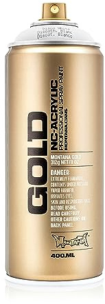 Sprühdose Montana Gold fluoreszierende UV Farbe disco white 400ml