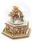 Small Foot 11389 Campana Luminosa Presepe con Carillon, in Legno, con Luce e Melodia Natalizia Illuminazione, Multicolore