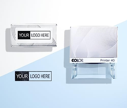 Personalisiertes Stempel mit Design oder Logo, Personalisiertes Firmenlogo Stampal mit Ihrem Motiv (Logos, Verpackungen, Mitnahmeunternehmen, Taufen, Geburtstage), (Rechteckige (57x21mm))