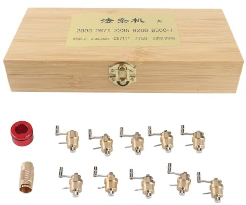 Mainspring Winder Set Kit de Reparación de Reloj, Herramienta de Mantenimiento de Resorte Principal, Aleación de Aluminio, 12 Piezas