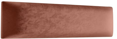 Muralo Pannello Imbottito da Parete in Velluto - 100x20 cm, Rosa antico