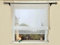 Devola Raffrollo Einfarbig Voile Raffgardinen Küchengardinen Transparent Bändchenrollo mit Tunnelzug Fertiggardinen Moder HxB 140x45cm Weiß 1 Stück