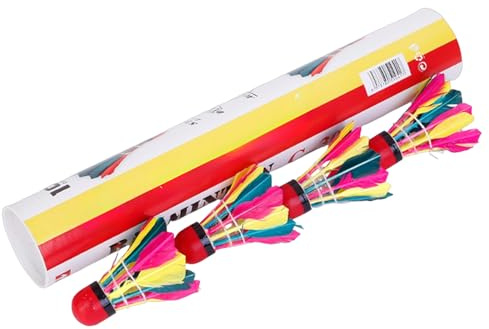 Volants de badminton plume,volants en plumes pour badminton - Volants de badminton pour l'extérieur,Balle de badminton à tête rouge, volants de badminton en plumes naturelles pour la pratique intérieu