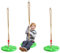 Aszaui Schaukel Outdoor,Tellerschaukel Outdoor,Schaukel Kletterseil Kinder Outdoor Tellerschauke,Baumschaukel für Drinnen, Draußen, Hängeschaukel für Kinder bis 150 kg（Grün）