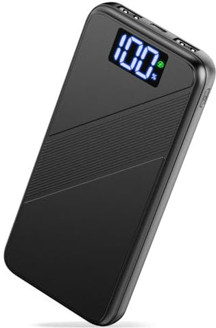 Power Bank 10000mAh, 22.5W Bateria Externa Carga Rapida, Bateria Portatil PD3.0 QC4.0 Cargador Portátil USB C Input & Output con Pantalla LED para iPhone 15 14 13 12 Pro MAX Xiaomi Samsung etc