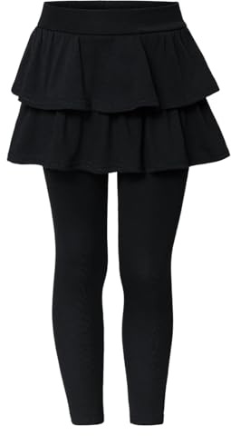 KAKU NANU Girls Black Leggings Cotton High Waisted Leggings Girls Clothes 9 10 Years