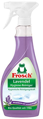 Frosch Lavendel Hygiene-Reiniger, Badreiniger, natürlich kraftvolle und hygienische Reinigung von abwischbaren Oberflächen, 2er Pack (2 x 500 ml)