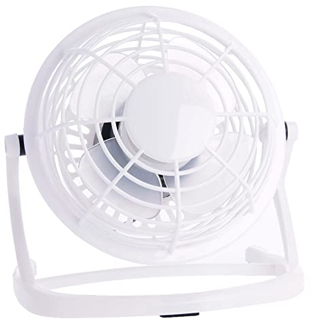 REY Mini-USB-Laptop-Ventilator, Desktop, leise, schwenkbar, Computer-Ventilator, weiß