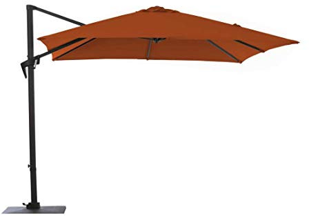 Proloisirs Parasol déporté Roma 2.5x2.5m paprika