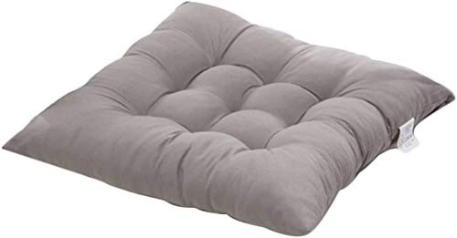 AGDLLYD Cojines para Silla, 40x40cm Silla Almohadillas ojines Asiento Almohadillas Silla cojín Cuadrado Almohadas Home Oficina Interior jardín Patio (Gris)