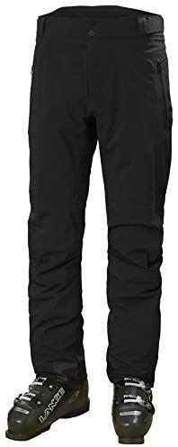 Helly Hansen Alpha LIFALOFT Insulated Ski Pant - Waterproof Winter Pants for Men - Cold Weather Gear Winter Trousers - 990 Black - Small
