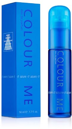 COLOUR ME Azure Profumo da uomo, Eau de Parfum 50 ml, fragranza di lusso - Dopobarba da uomo, persistente Fragranza di Milton-Lloyd, 50ml