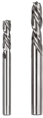 Set di 2 punte per punti di saldatura HSS, 6 mm e 8 mm, in metallo duro, fresa per punti di saldatura, fresa a spirale CNC rotativa