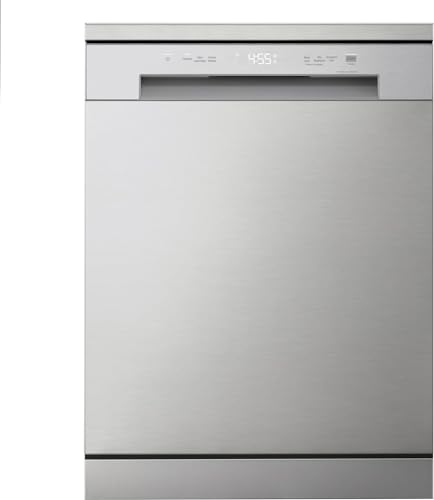 LG DF141FV Lavastoviglie Libera Installazione, Serie 1, Lavastoviglie 14 coperti, Classe D, Sistema QuadWash a 4 Bracci Irroratori, Programma Turbo, EasyRack Plus, Smart Diagnosis, Grigia
