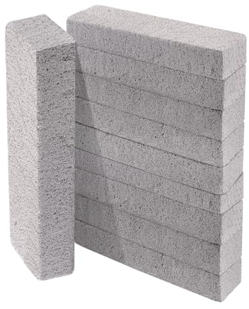 alwaiiz 10 blocchi di pulizia per WC, pietra pomice, WC in pietra pomice, per rimuovere le macchie da toilette, cucine, barbecue