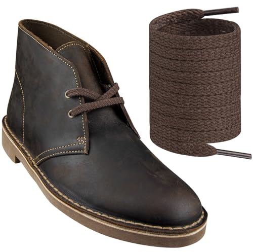 Endoto Lacets pour Clarks Replacement Shoe Laces Shoelaces | 7MM Lacets Plats | Matière: Polyester