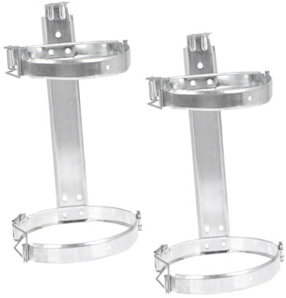 IWOWHERO 2 Stück Robuste Wandhalterung für Feuerlöscher aus Eisen Keine Schraubbefestigung für einfache Installation