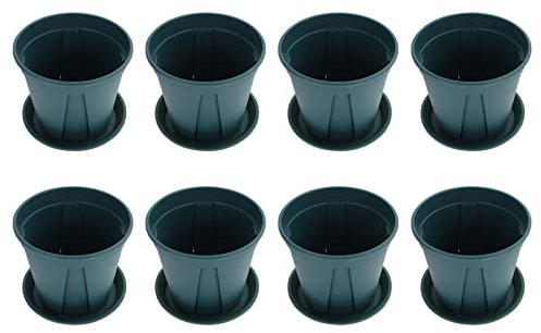 Happyyami 8sets Vasi da Giardinaggio Traspirante da Contenitori per Piante e Piantine per Coltivazione Casa e Giardino Leggeri