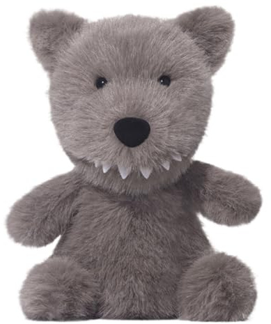 Generisch Plush Wolf,25 cm Wolf Kuscheltier Für Kinder - Hautfreundliche Sammlerpuppe Kissen Niedliche Deko Mädchen Kinderzimmer Geburtstagsgeschenk Kinder Dekoration