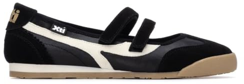 XTI - Bailarinas Mujer Negro - Calzado Cómodo y Versátil - Moda Casual - Modelo 14522004 (Talla 41)