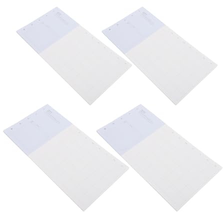 TEMPNAP 80 Ark Månadsschema Refill Ring Pärmar Odaterade Kalenderblad Tjockt Papper Anteckningar Flexibla Månadssidor för och Skola