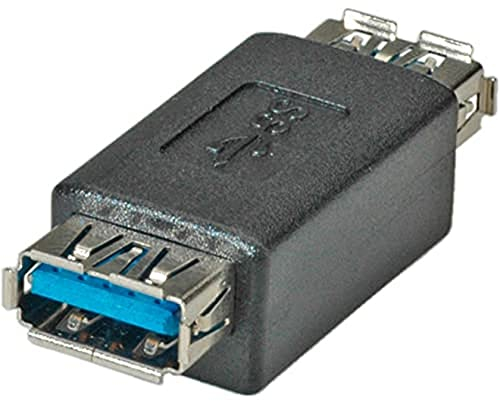 Rotronic Roline 12032991 USB 3.0 Gender Changer, Type A Femelle vers Femelle Noir