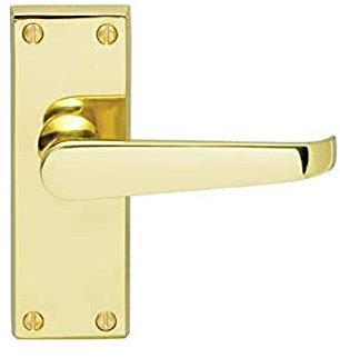 Carlisle Brass CBV31/BP Traditional Victorian Straight Door Handle, 120 x 40 mm