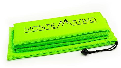 Monte Stivo® Expedition | Outdoor-Sitzmatte 30x40 cm Sitzfläche für Kinder und Erwachsene – 4-Fach faltbar | Zum Wandern