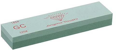 8 pouces 200mm pierre à aiguiser pierre à aiguiser 180/320 grain couteau double face affûtage pierre humide pour affûter les lames de ciseau, couteaux, lames de ciseaux