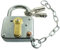 Abus Vorhangschloss 235Z/50 mit Seitenbügel und Kette, gleichschließend 01763 (235Z/50 Hangschloss Vorhängeschloss Vorhangschloß Vorhängeschloß Hangschloß) Schließung: gleichschließend/Breite: 50 mm
