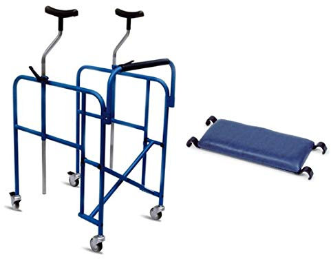 DEAMBULATORE ROLLATOR ASCELLARE PIEGHEVOLE REGOLABILE IN ALTEZZA - GIRELLO PER ANZIANI WIMED