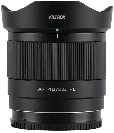VILTROX 40mm f/2.5 F2.5 FE Mount Lens Auto Focus Full Frame Prime Lens Compatible with Sony E-Mount Cameras Alpha a7C a7SIII a7III a7RIII a7IV a7RIV a9 A1 FX3 A7RV ZVE1 A7CR A7CII A93