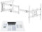 XTRARM TiTon 120 cm, Soporte de Pared para TV, Giratorio, 40kg, VESA máx.400x400mm Blanco
