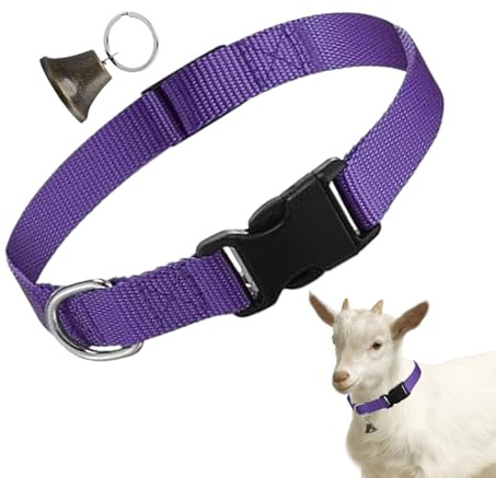 Collari Per Capre Con Campanelli - Set Di Collari Regolabili In Nylon Per Capre - Campana Sonora Per Pascolo, Design Antiscippo, Accessori Per Animali Da Pascolo Come Capre, Mucche E Pecore