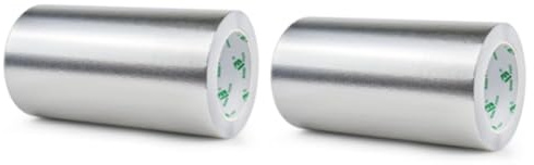 CiCixixi 2 Piezas Cinta adhesiva de Aluminio de 200mm x 10m Autoadhesiva y Resistente al Agua y al Calor, Ideal para sellar, Reparar y aislar