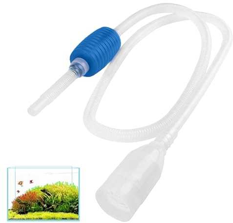 HDXH Syphon Fish Tank Cleaner for Aquarium,Hand Fish Tank Cleaner