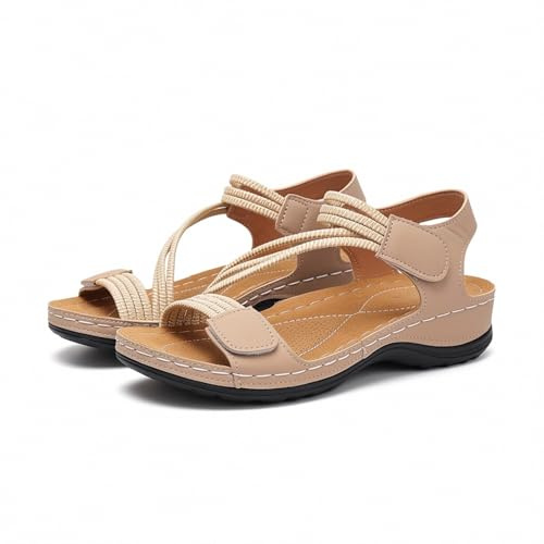 Orthopedic Sandals Women Arch Support Wide Fit Adjustable Ankle Strap Open Toe Comfort Summer Ladies Shoes Casual Holiday Walking Sports